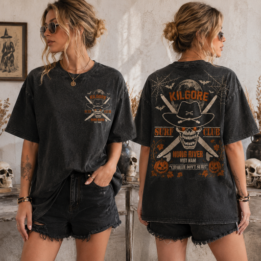 Vintage Skull Surf Club Graphic Tee