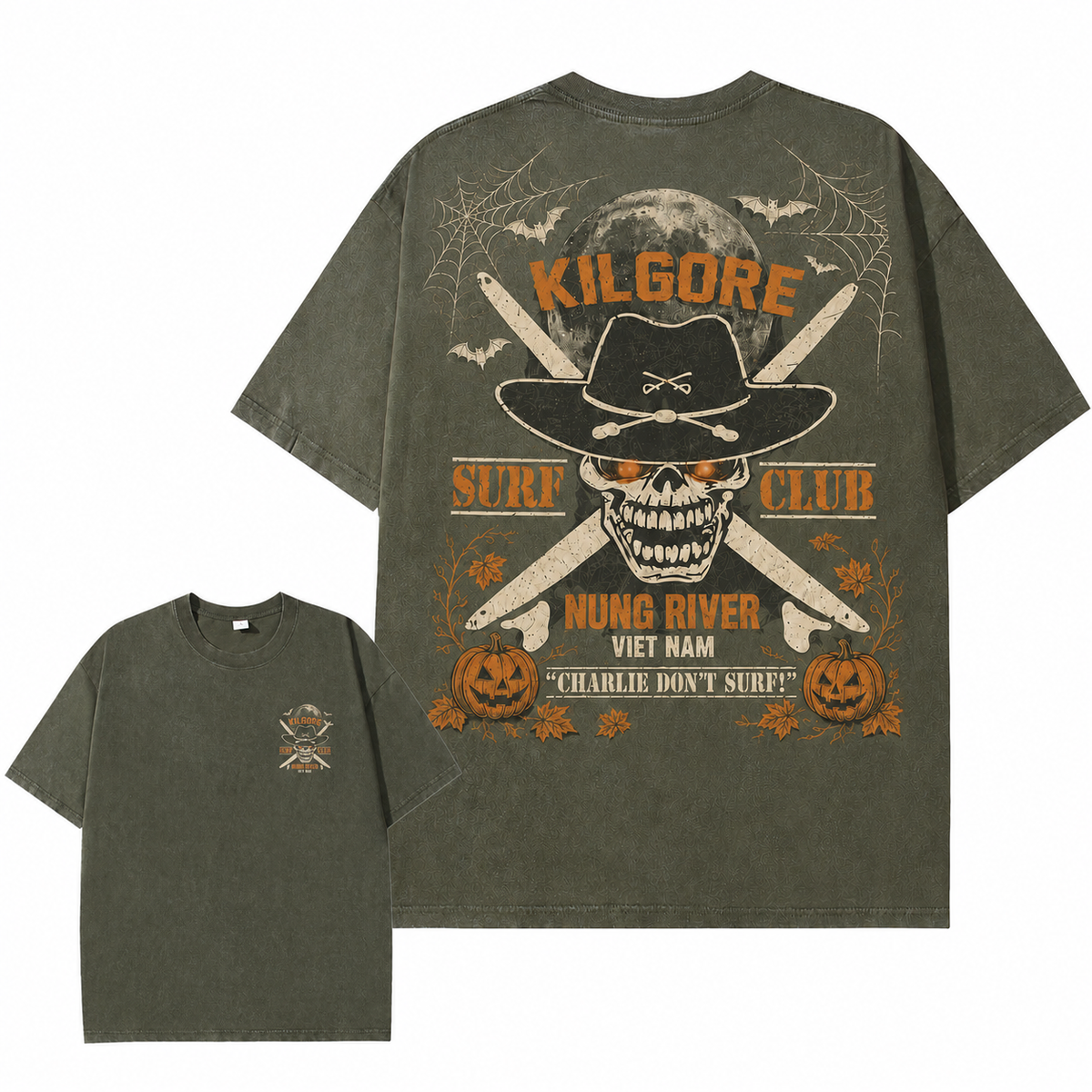 Vintage Skull Surf Club Graphic Tee