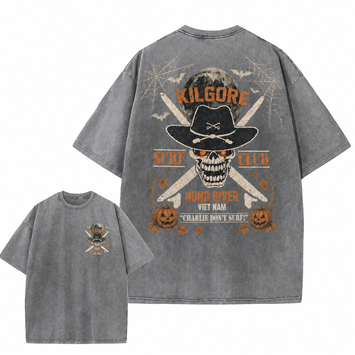 Vintage Skull Surf Club Graphic Tee