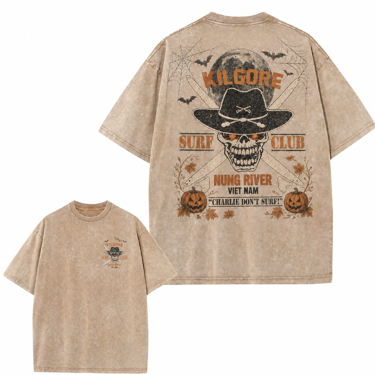 Vintage Skull Surf Club Graphic Tee