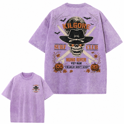 Vintage Skull Surf Club Graphic Tee