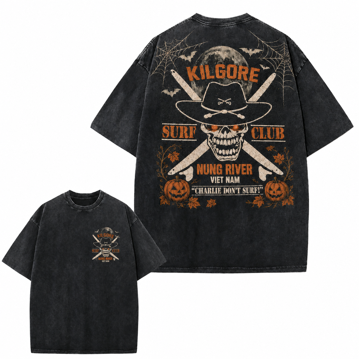 Vintage Skull Surf Club Graphic Tee