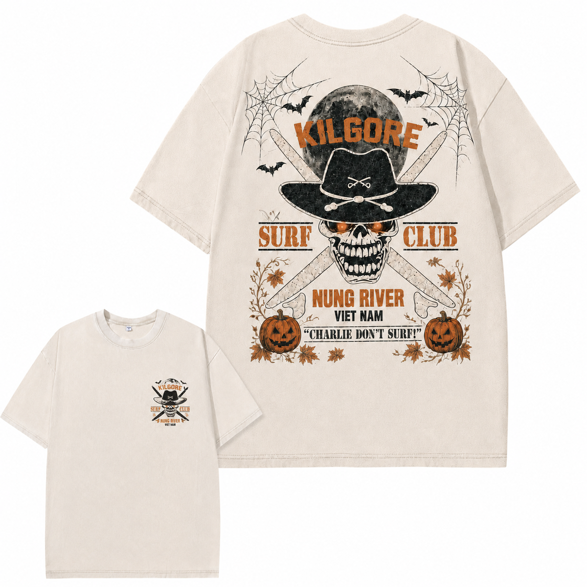 Vintage Skull Surf Club Graphic Tee