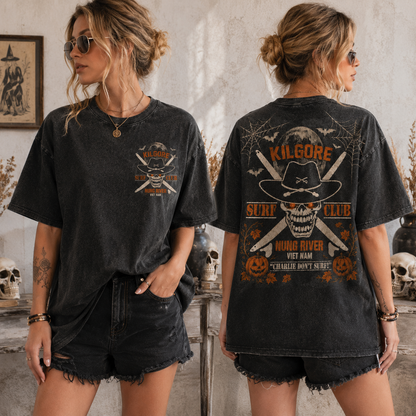 Vintage Skull Surf Club Graphic Tee