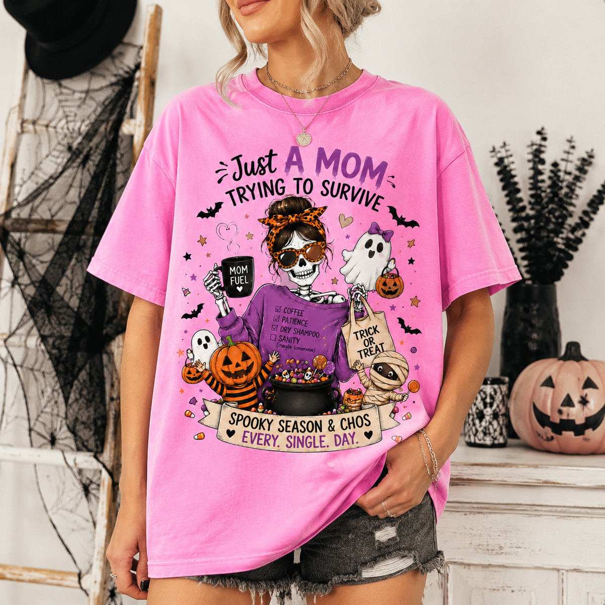 Just A Mom Surviving Spooky Season 🎃