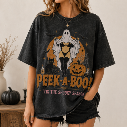 Peek-A-Boo Spooky Season Vintage Tee