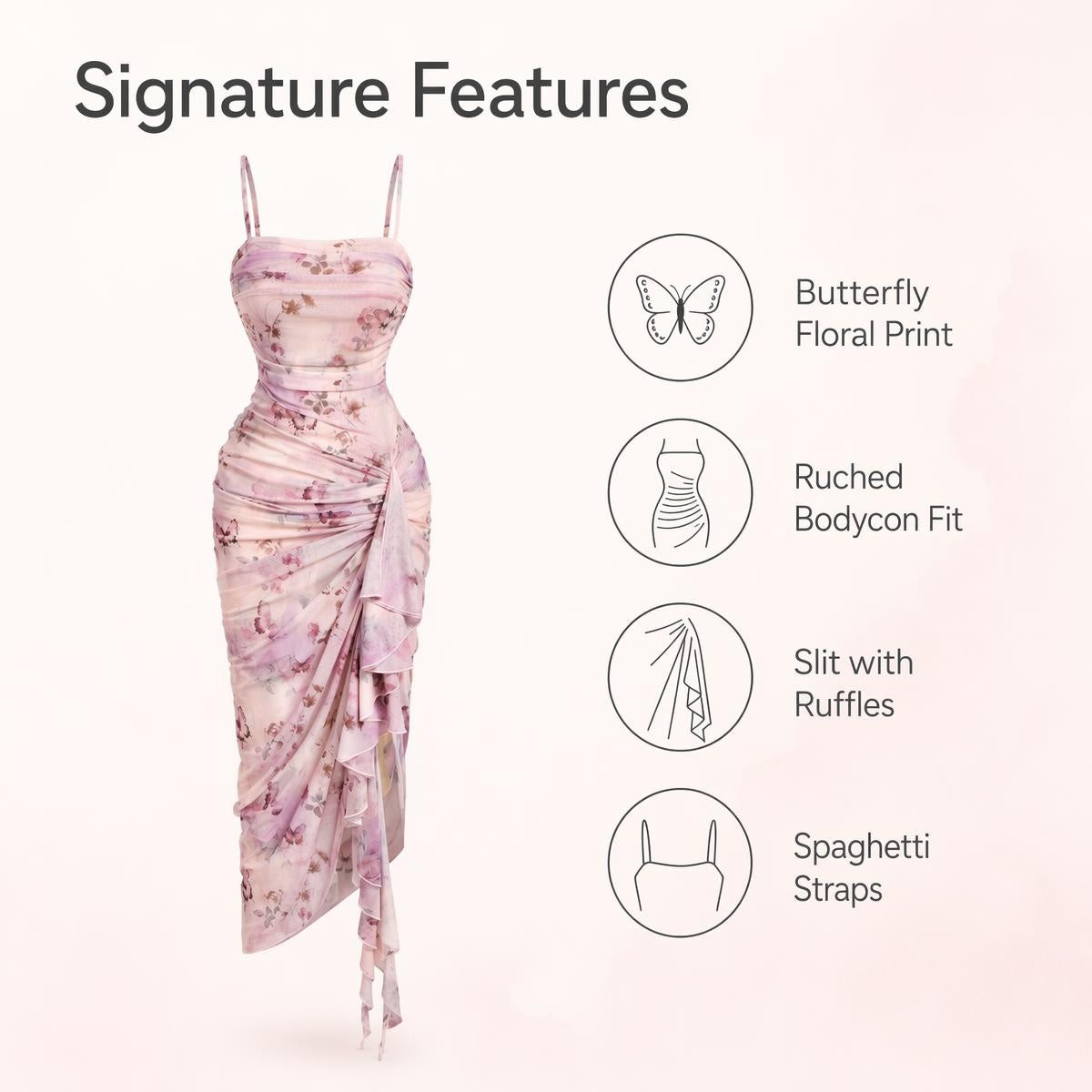 Rochie lungă sexy cu fante laterale