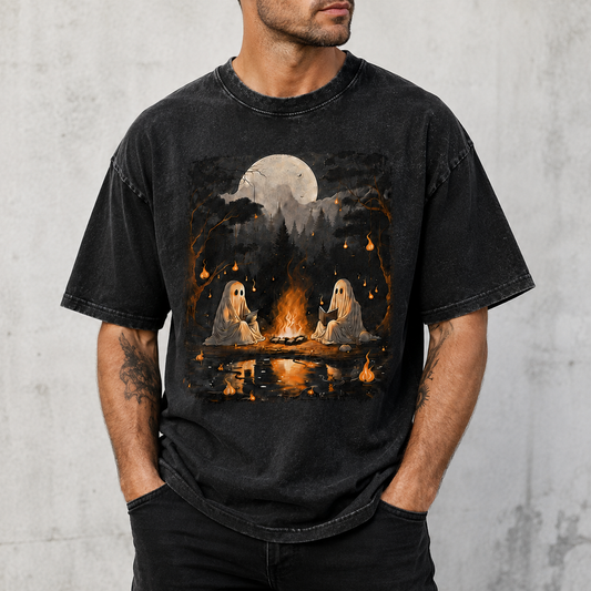 Ghost Campfire Vintage Graphic Tee