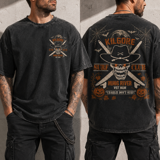 Vintage Skull Surf Club Graphic Tee