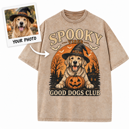 Custom Pet Spooky Good Dog T-Shirt – Personalized From Your Photo