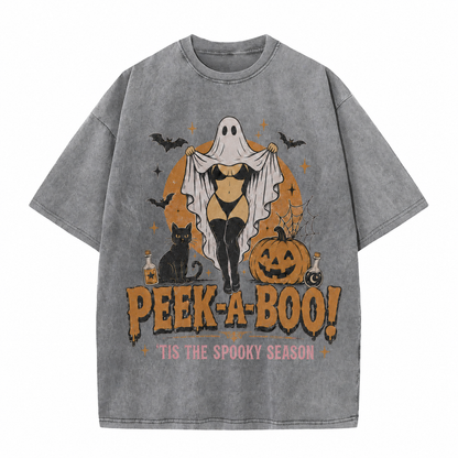 Peek-A-Boo Spooky Season Vintage Tee