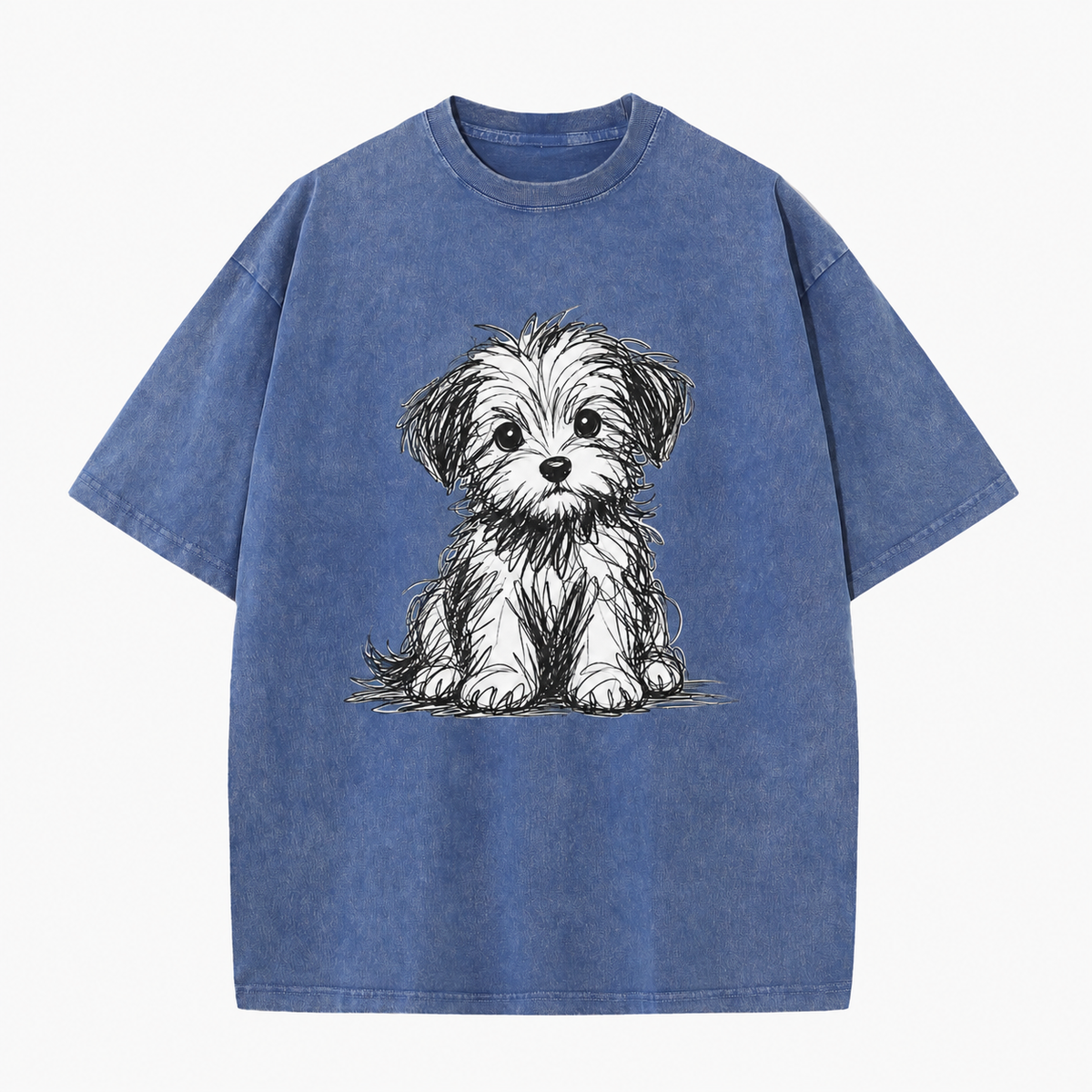 Vintage Puppy Sketch Graphic Tee