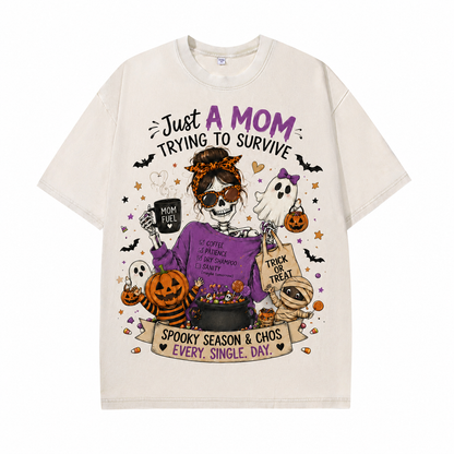Just A Mom Surviving Spooky Season 🎃
