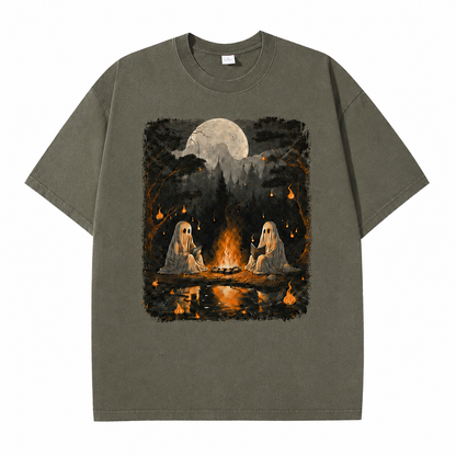 Ghost Campfire Vintage Graphic Tee