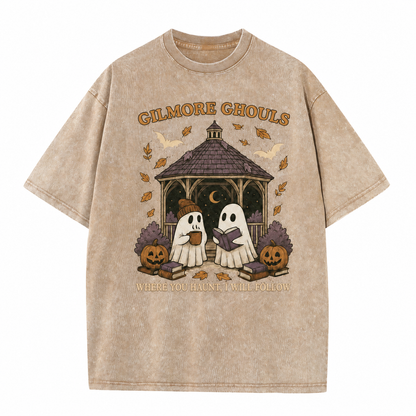 T-shirt graphique vintage « Fantômes douillets »