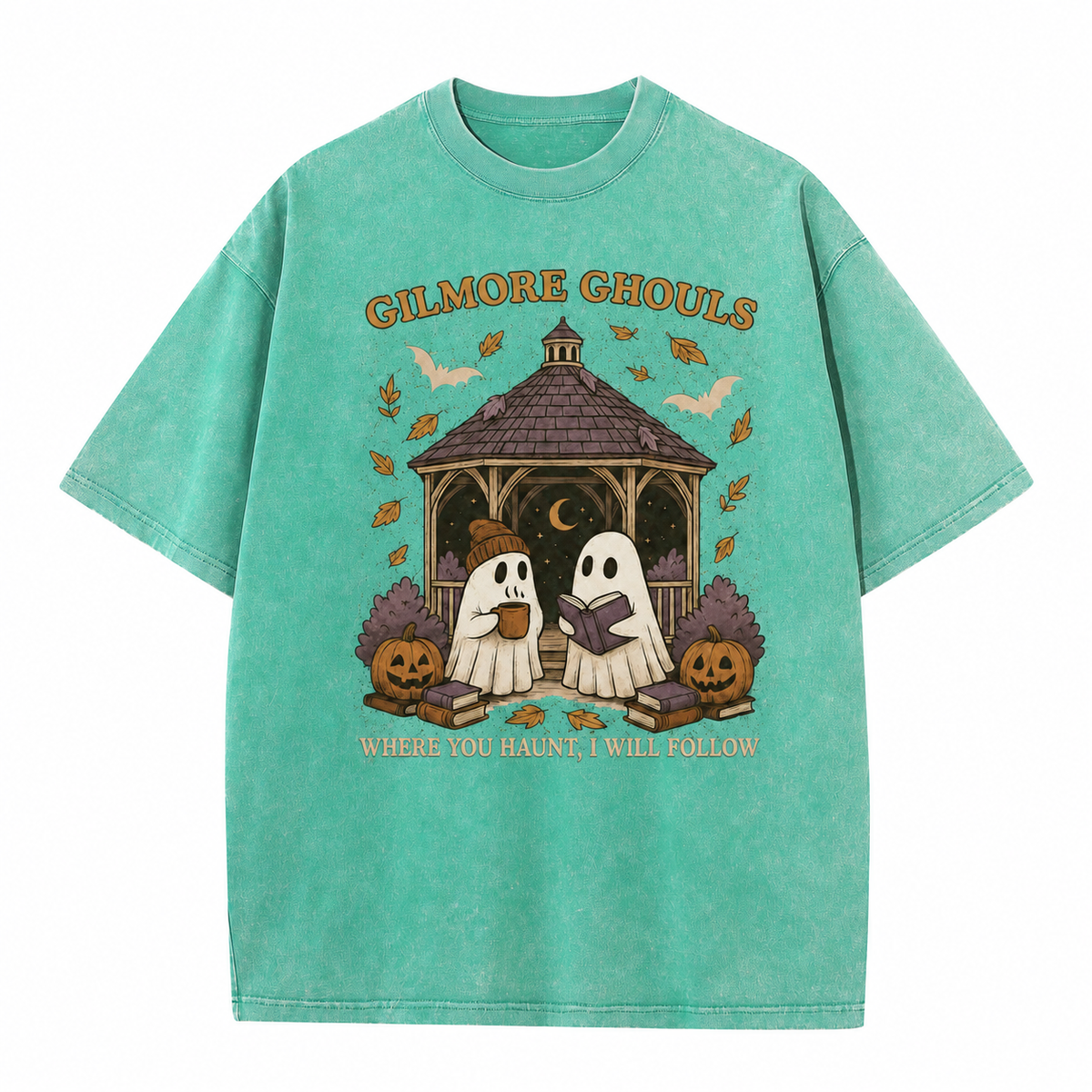 T-shirt graphique vintage « Fantômes douillets »