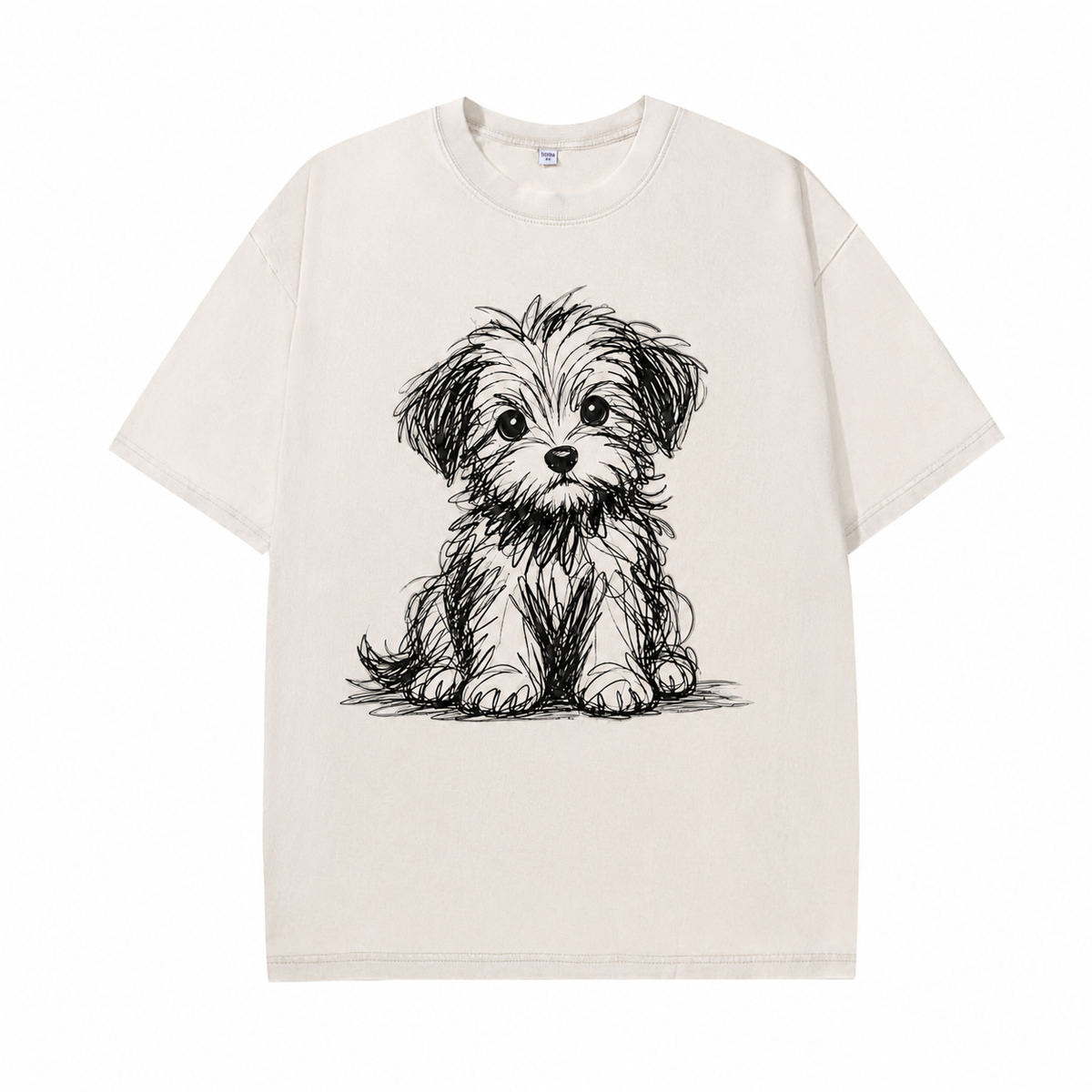 Vintage Puppy Sketch Graphic Tee