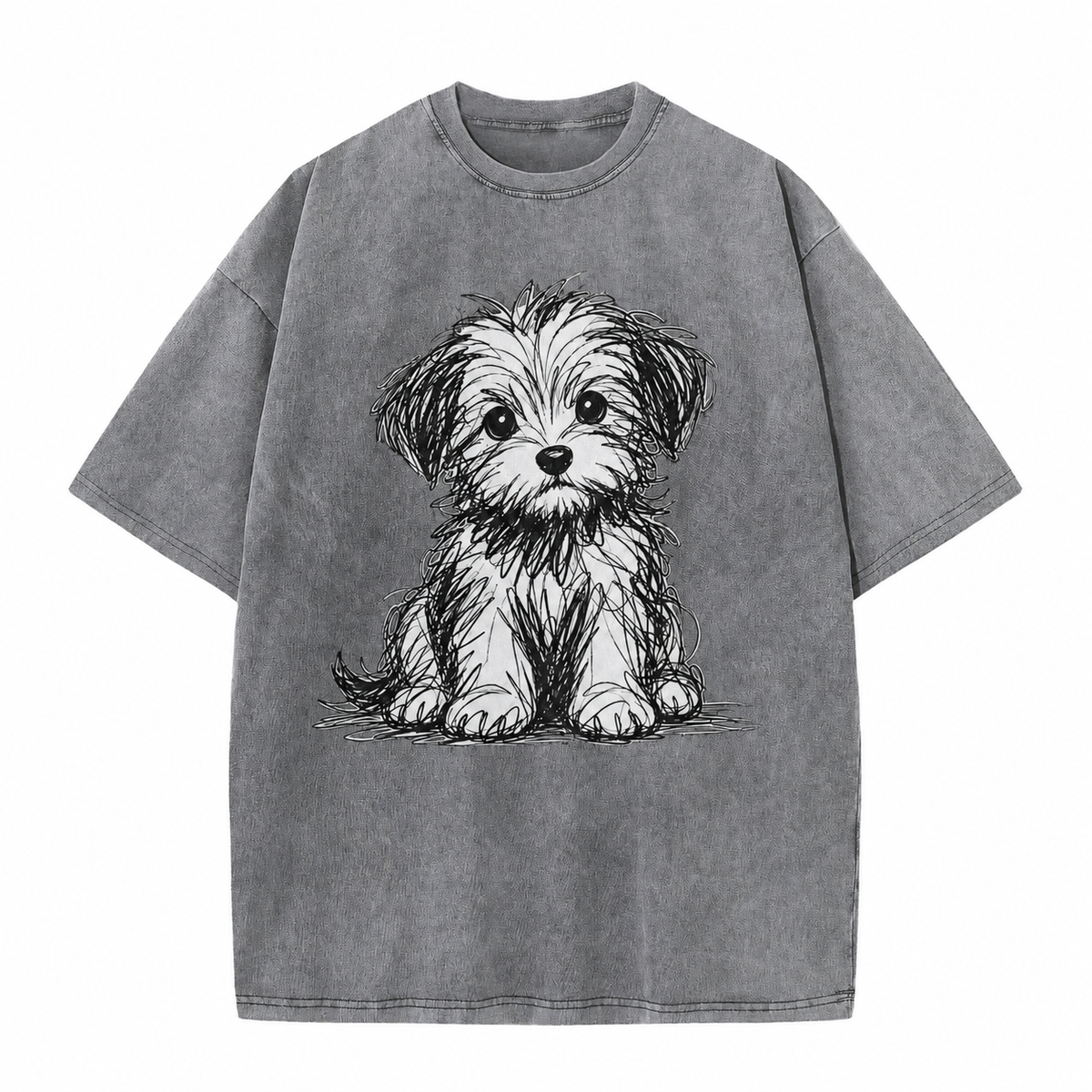 Vintage Puppy Sketch Graphic Tee