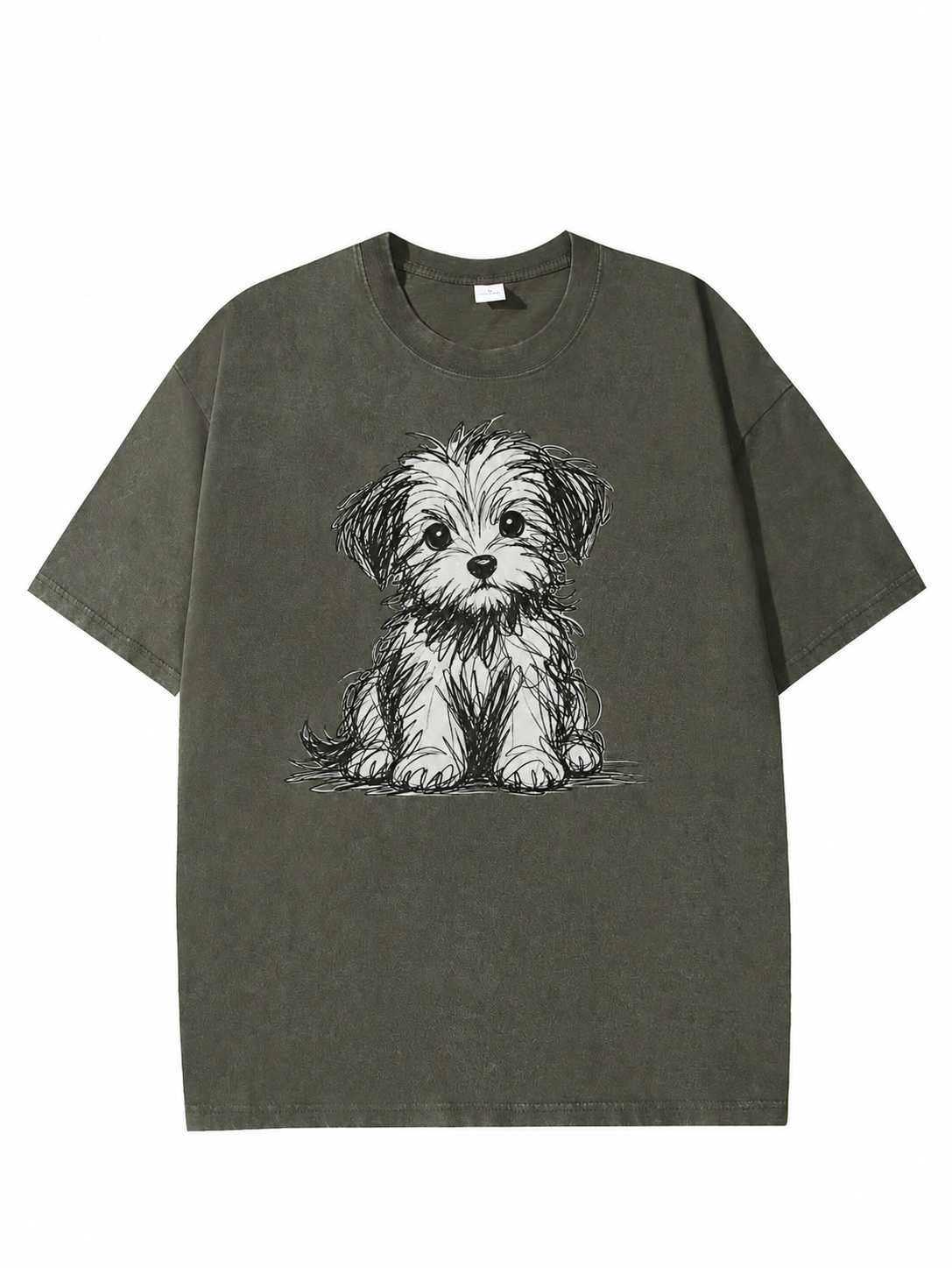 Vintage Puppy Sketch Graphic Tee