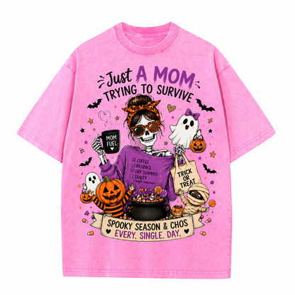 Just A Mom Surviving Spooky Season 🎃