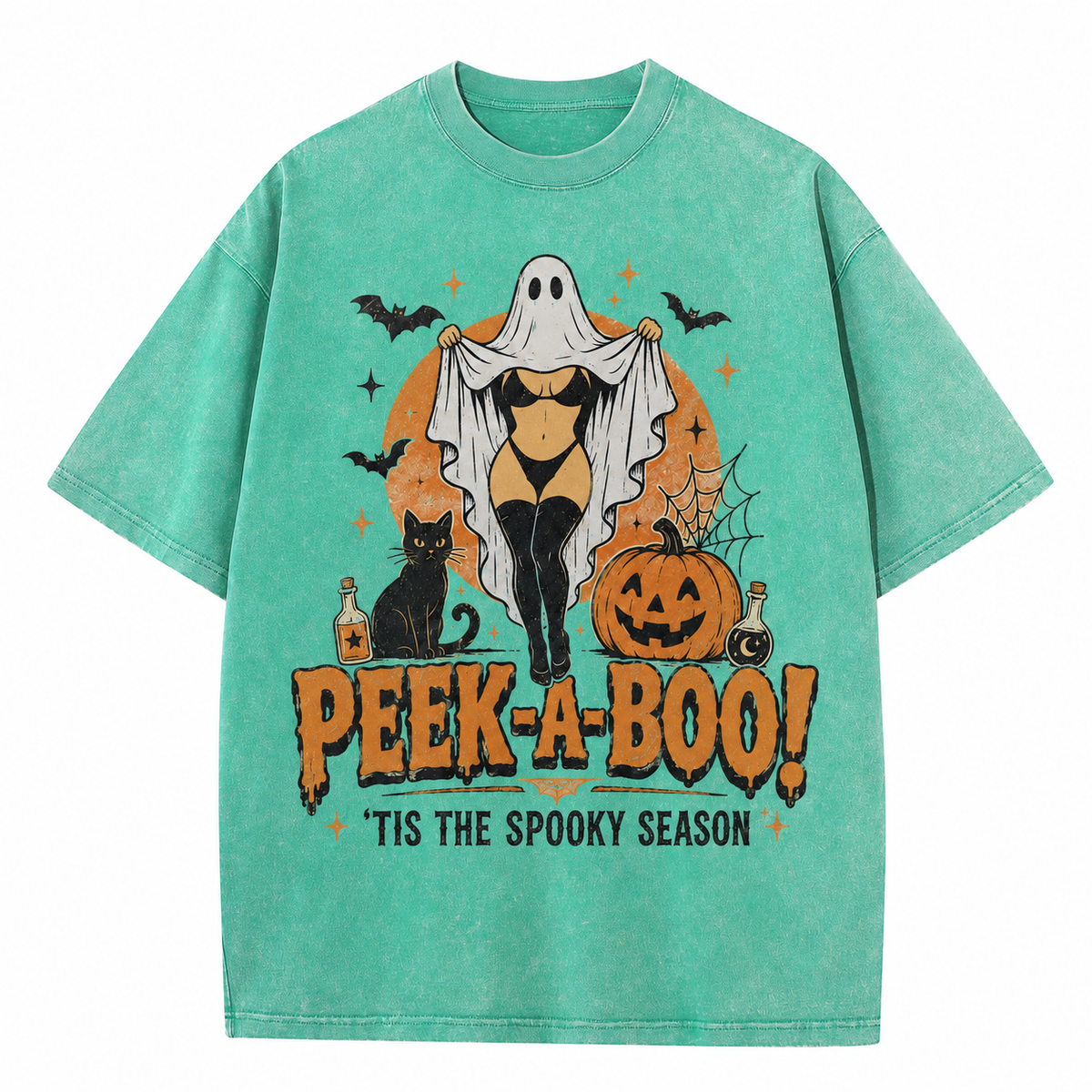Peek-A-Boo Spooky Season Vintage Tee