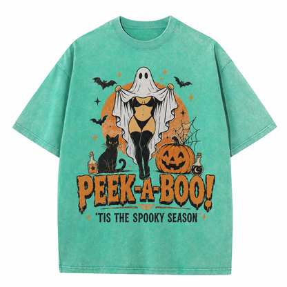 Peek-A-Boo Spooky Season Vintage Tee