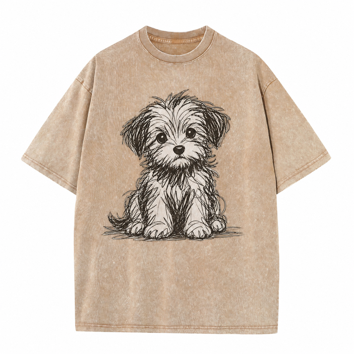Vintage Puppy Sketch Graphic Tee