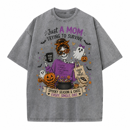 Just A Mom Surviving Spooky Season 🎃
