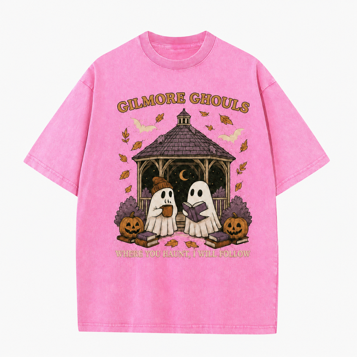 T-shirt graphique vintage « Fantômes douillets »