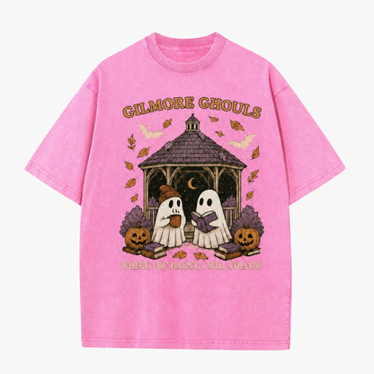 T-shirt graphique vintage « Fantômes douillets »