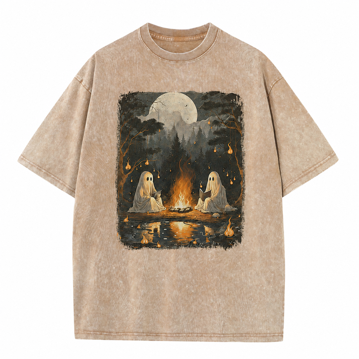Ghost Campfire Vintage Graphic Tee
