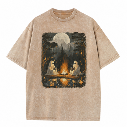 Ghost Campfire Vintage Graphic Tee