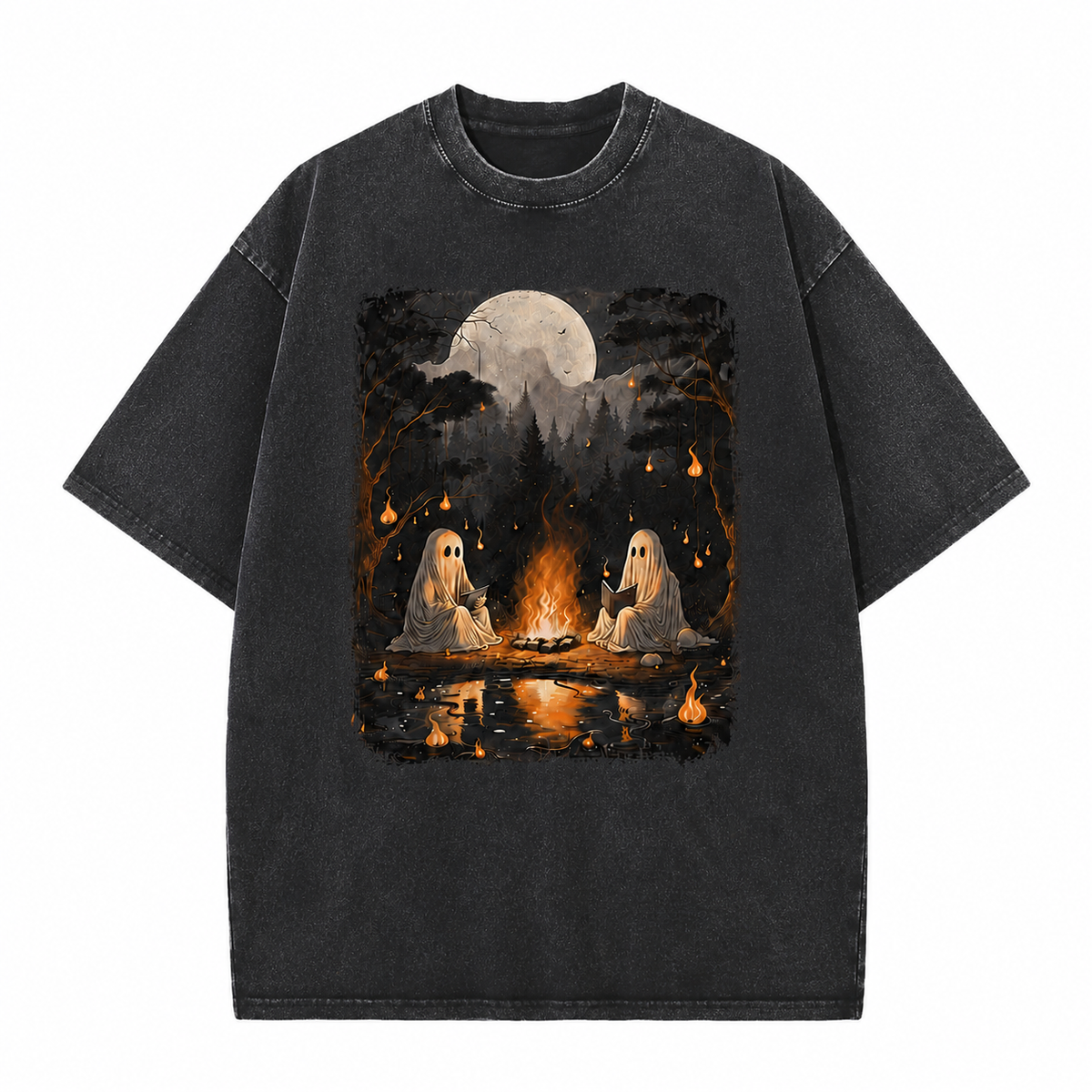 Ghost Campfire Vintage Graphic Tee