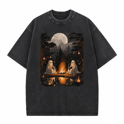Ghost Campfire Vintage Graphic Tee