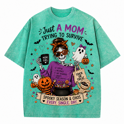 Just A Mom Surviving Spooky Season 🎃