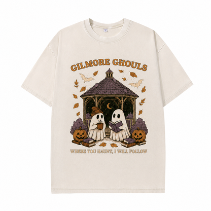 T-shirt graphique vintage « Fantômes douillets »