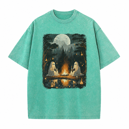 Ghost Campfire Vintage Graphic Tee