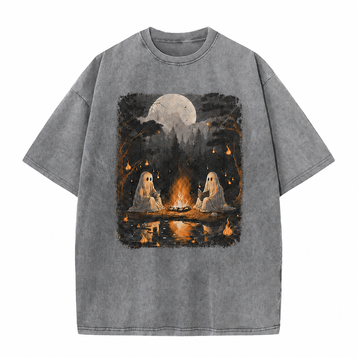 Ghost Campfire Vintage Graphic Tee