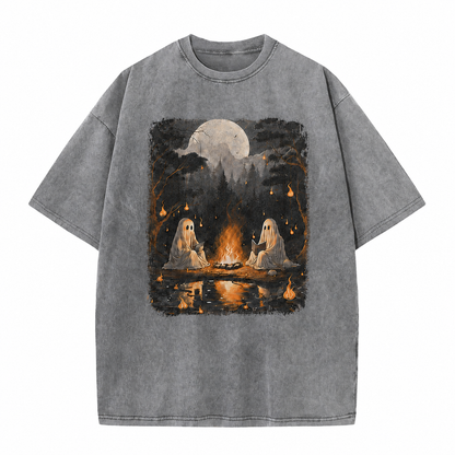 Ghost Campfire Vintage Graphic Tee