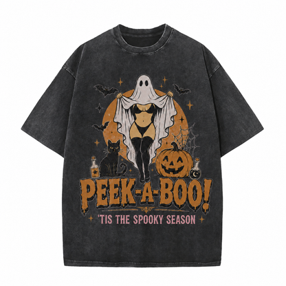 Peek-A-Boo Spooky Season Vintage Tee