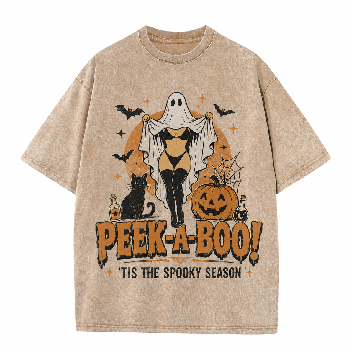 Peek-A-Boo Spooky Season Vintage Tee