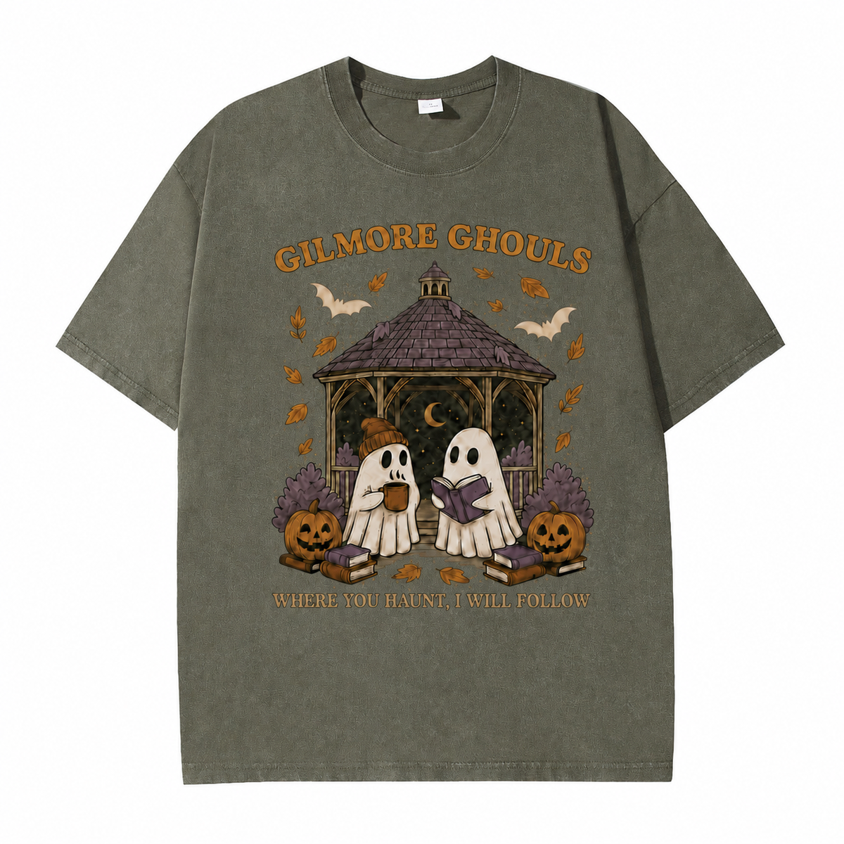 T-shirt graphique vintage « Fantômes douillets »