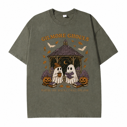 T-shirt graphique vintage « Fantômes douillets »