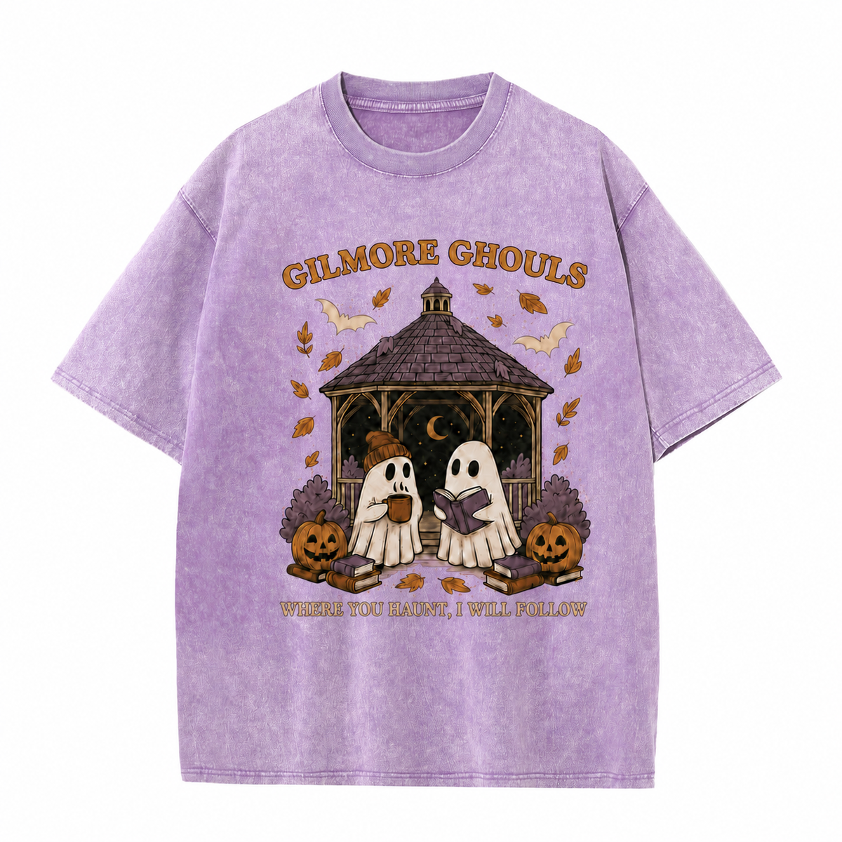 T-shirt graphique vintage « Fantômes douillets »