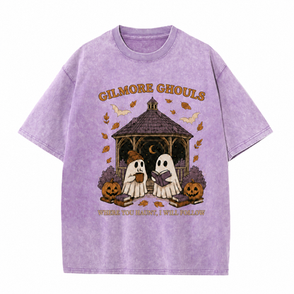 T-shirt graphique vintage « Fantômes douillets »