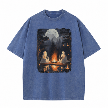 Ghost Campfire Vintage Graphic Tee