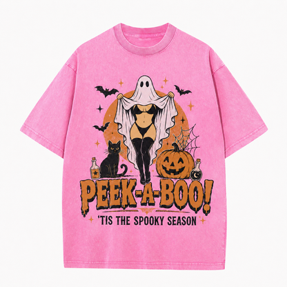 Peek-A-Boo Spooky Season Vintage Tee