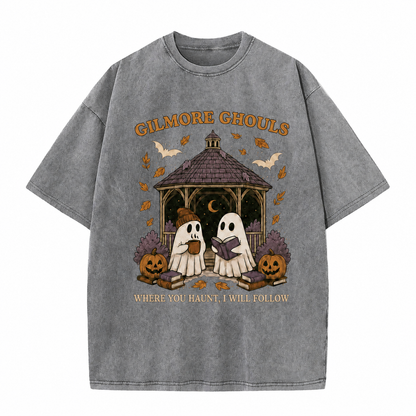 T-shirt graphique vintage « Fantômes douillets »