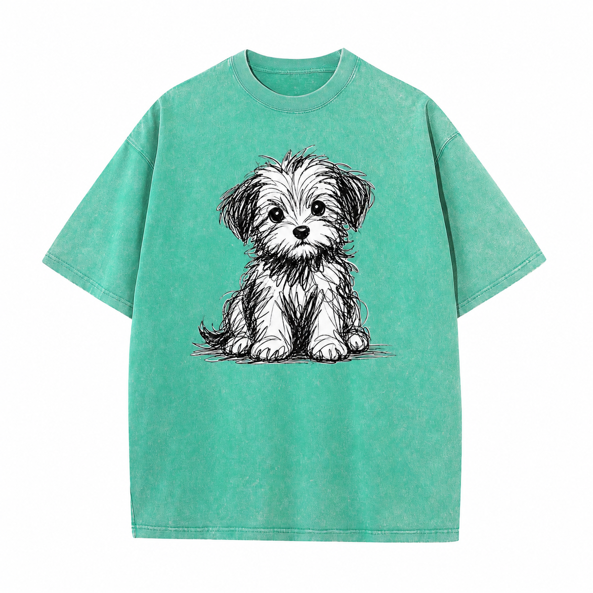 Vintage Puppy Sketch Graphic Tee