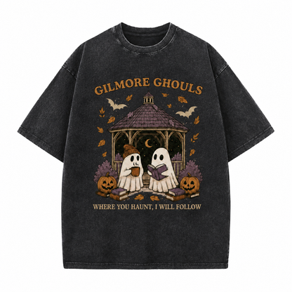 T-shirt graphique vintage « Fantômes douillets »